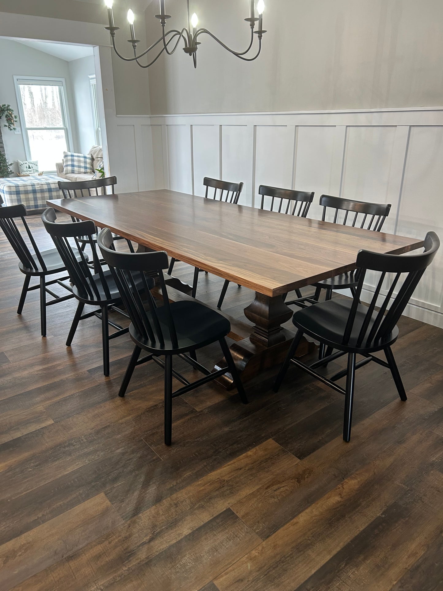 The Modern Sculpted Table in Walnut