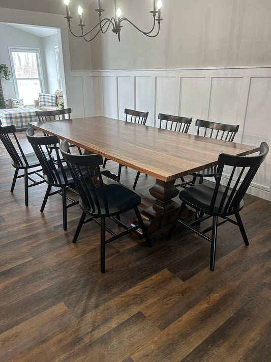 The Modern Sculpted Table in Walnut
